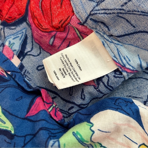 Vineyard Vines Blue Floral Button Down Shirt L - Picture 10 of 10